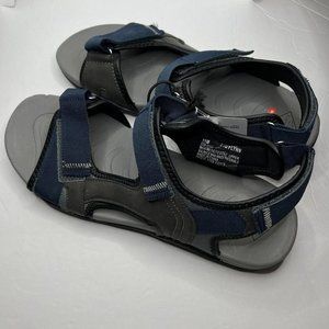 St. Johns Bay Flynn Men's Outdoor Strap Sandals Size 11M Gray Navy